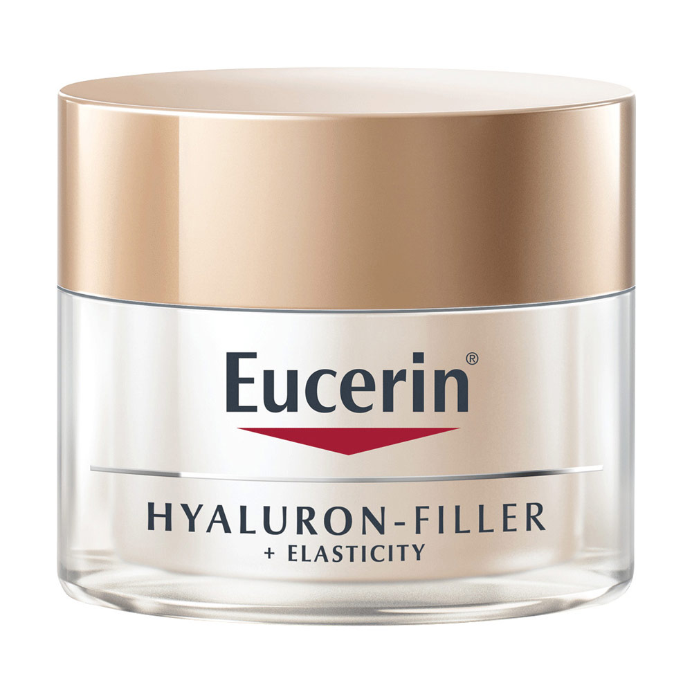 Антивіковий нічний крем для обличчя Eucerin Hyaluron-Filler + Elasticity, 50 мл